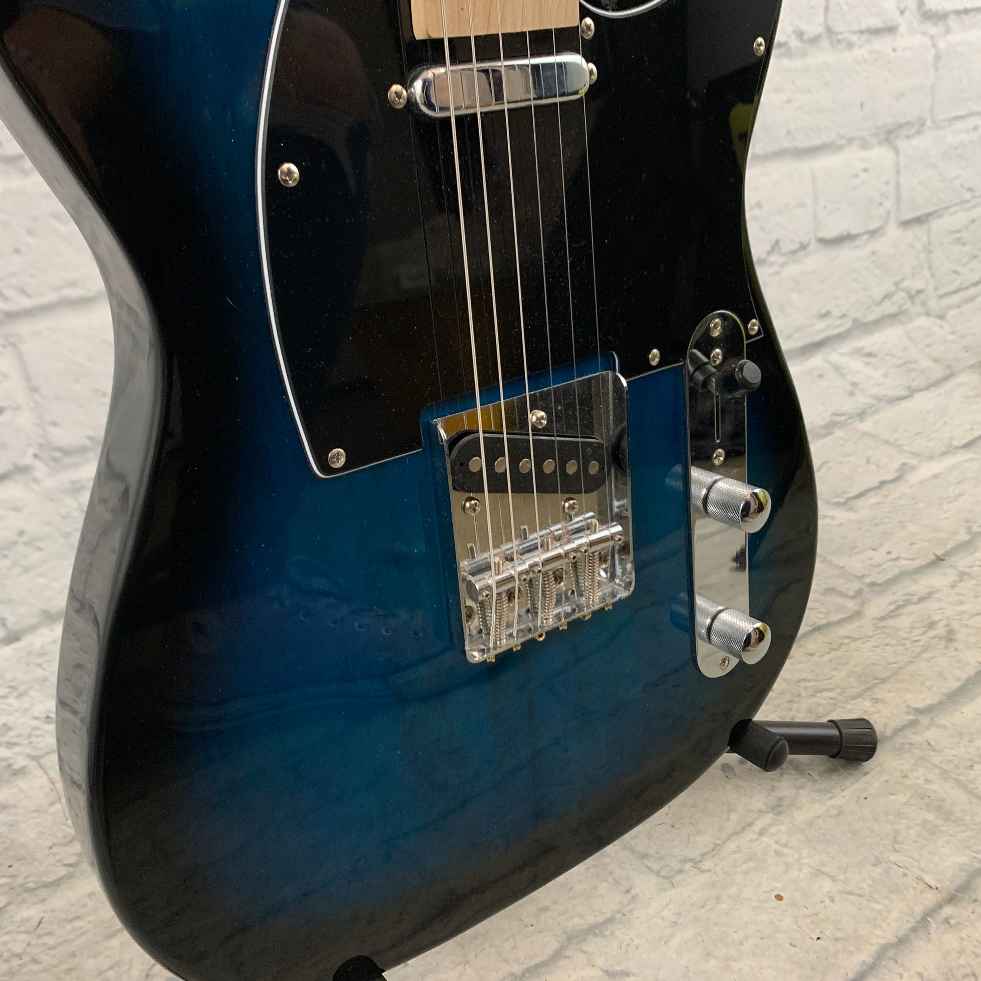 Unknown Tele-Style Electric Guitar - Blue Burst