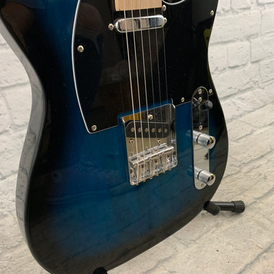 Unknown Tele-Style Electric Guitar - Blue Burst