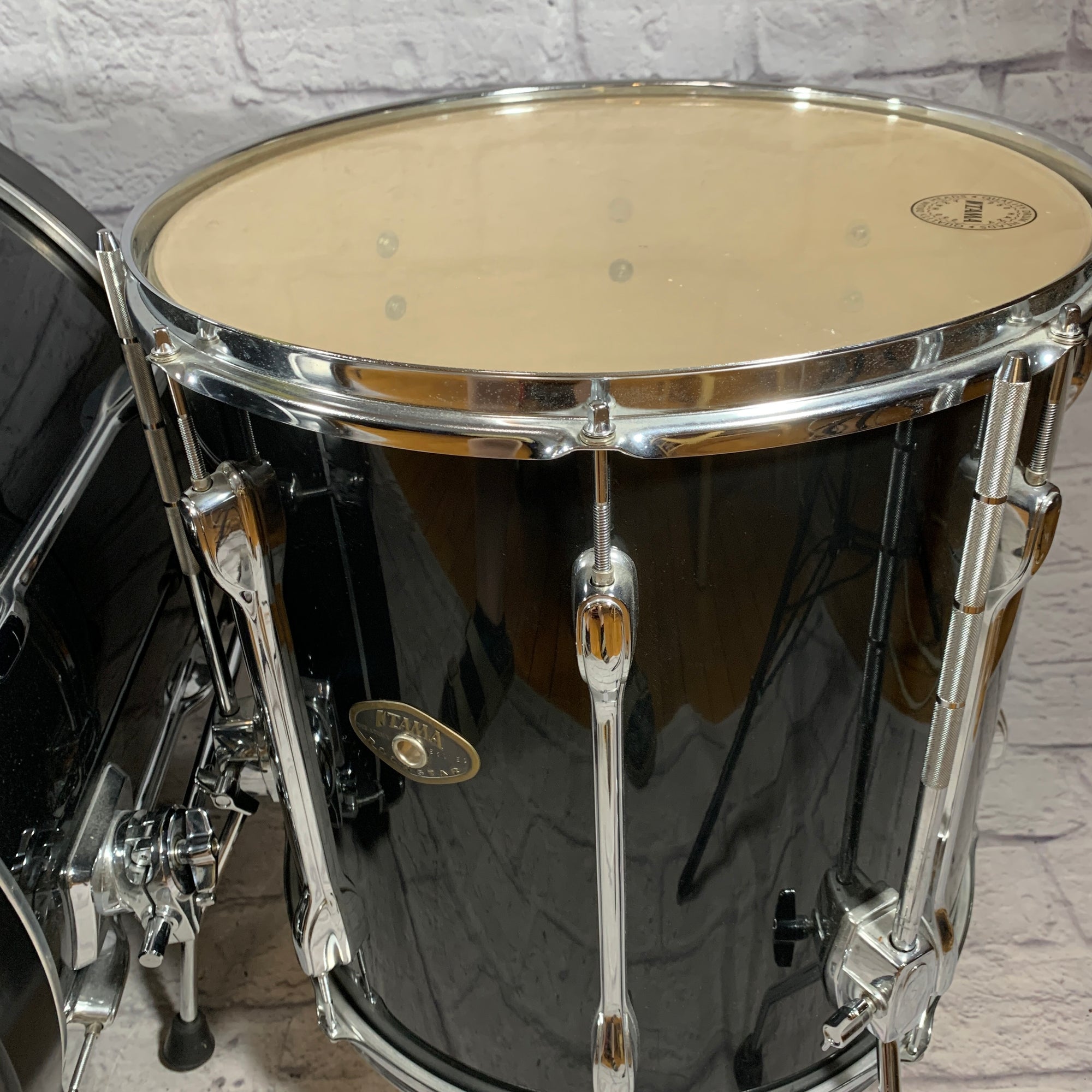 Tama Rockstar Custom 4 Piece Black Drum Kit