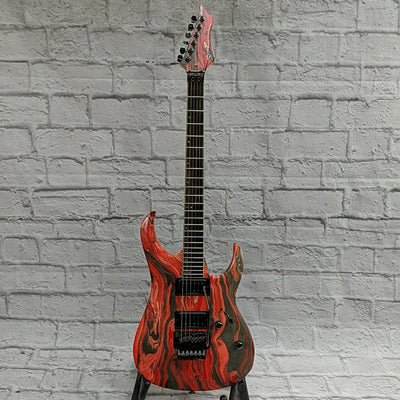 Spear Gladius Red Swirl Electric Guitar