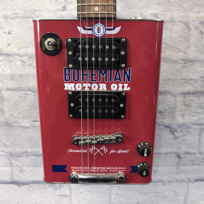 Bohemian Guitars Oil Can Guitar Dual Humbucker Red