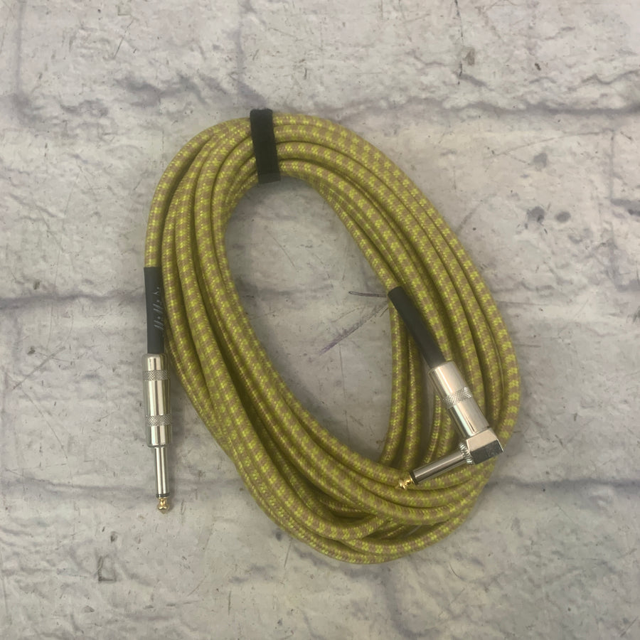 GLS Audio Straight to Right Angle 1/4 Inch Instrument Cable