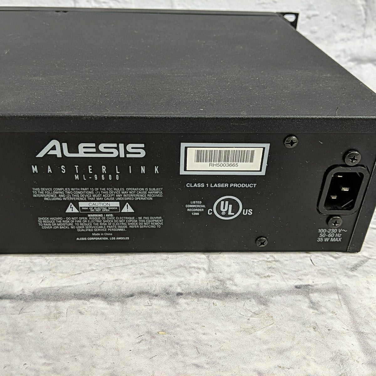 Alesis Masterlink ML-9600 with Remote