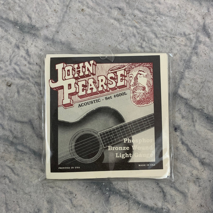 John Pearse Phosphor Bronze Wound Acoustic Strings Light