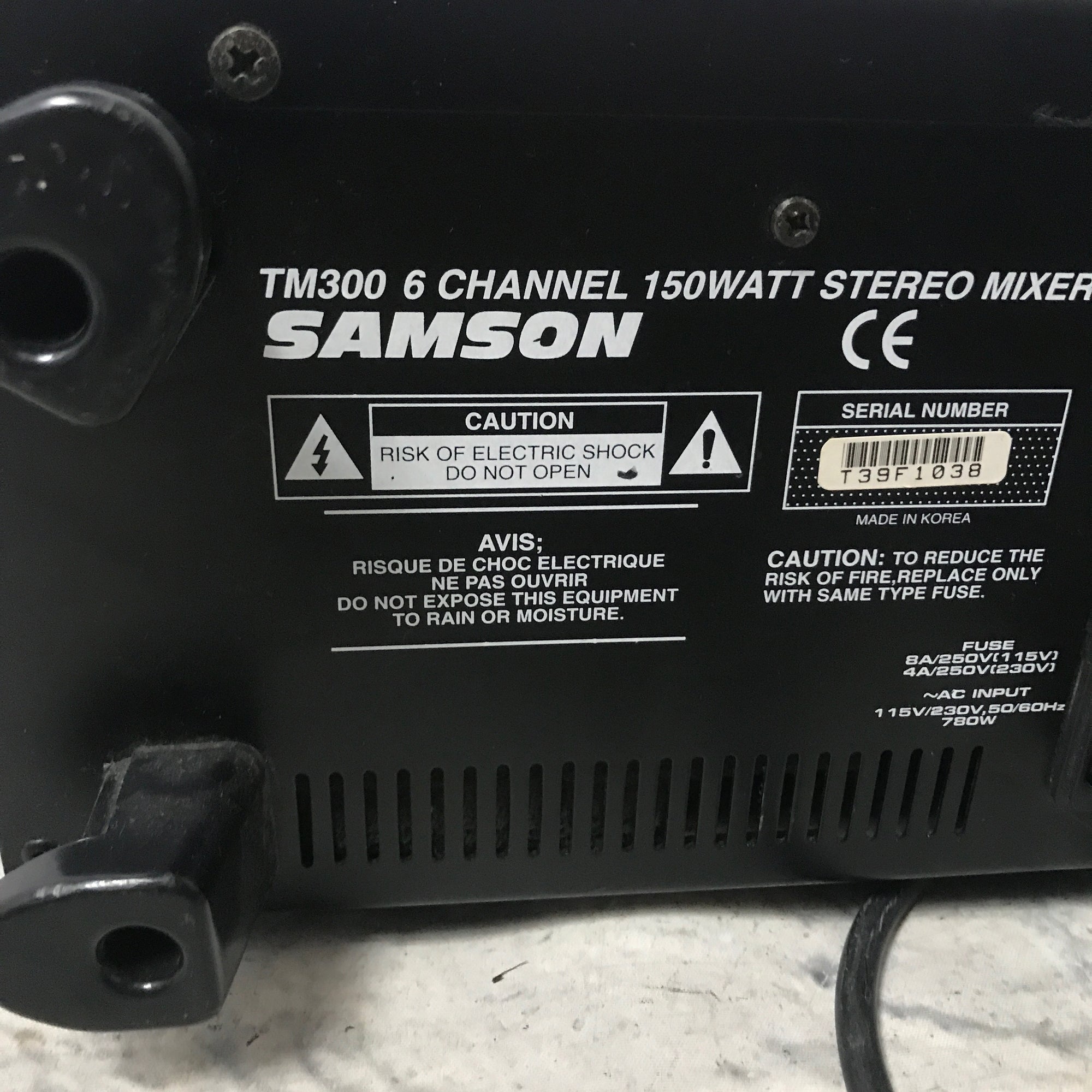 Samson TM300 6-Channel Mixing Board - Evolution Music