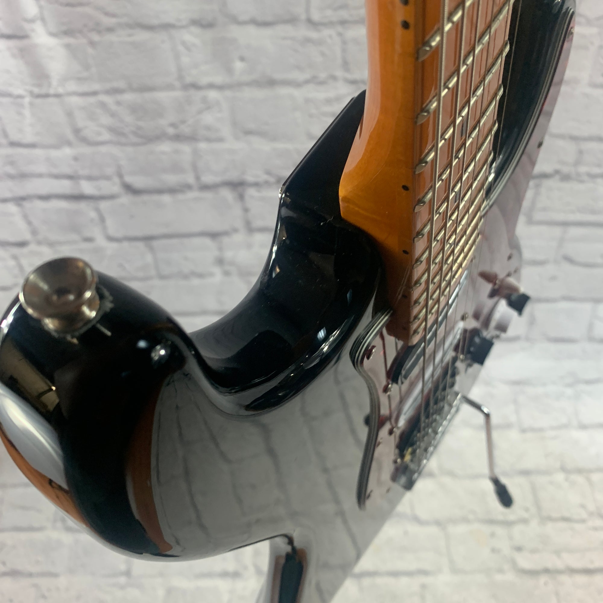 Unknown Stratocaster Style Parts Caster Black