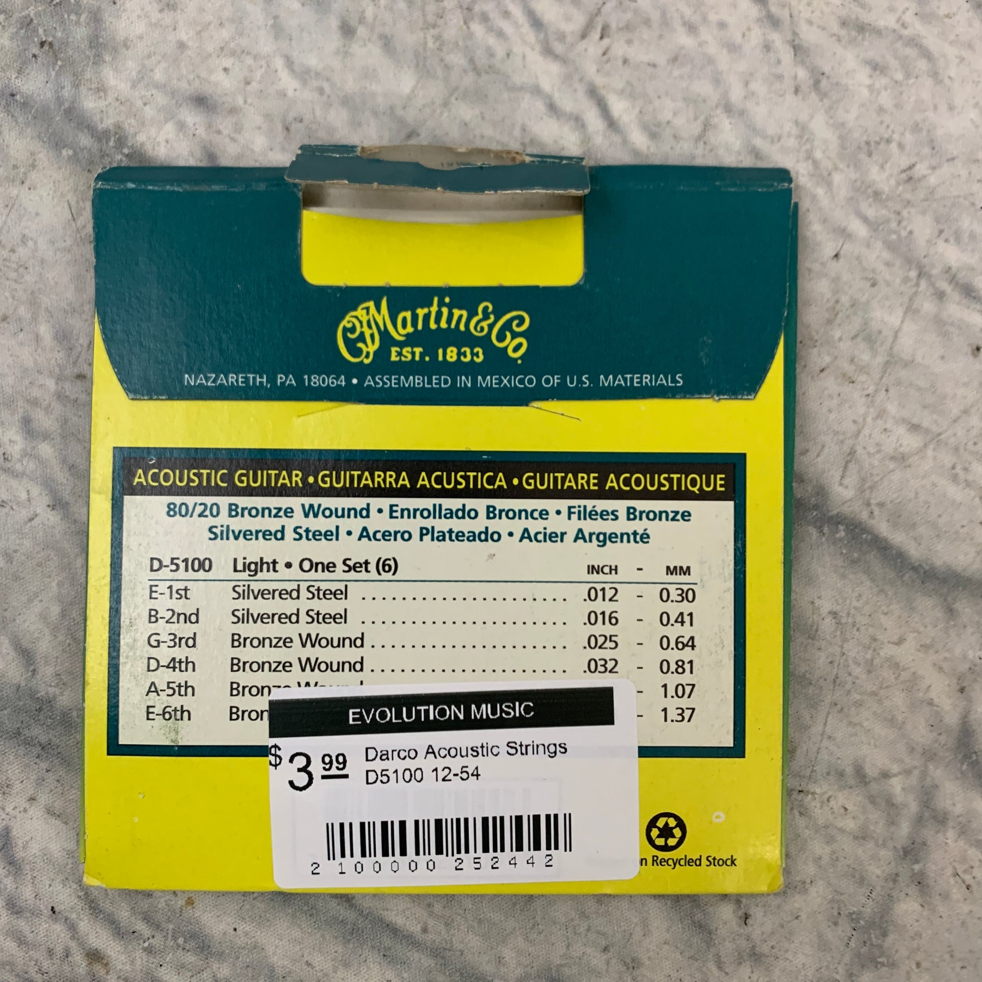 Darco Acoustic Strings D5100 12-54
