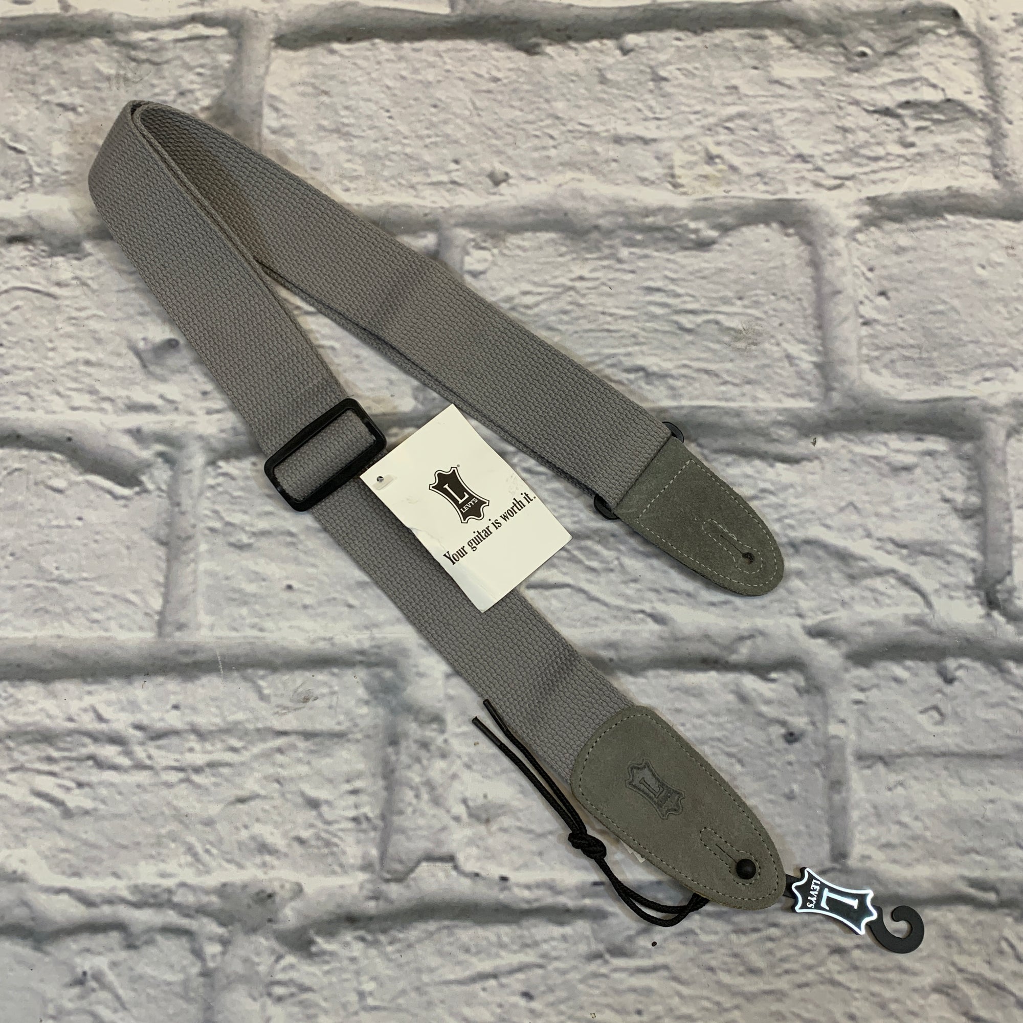 Levy's MC8-GRY Cotton 2" Guitar/Bass Strap Grey