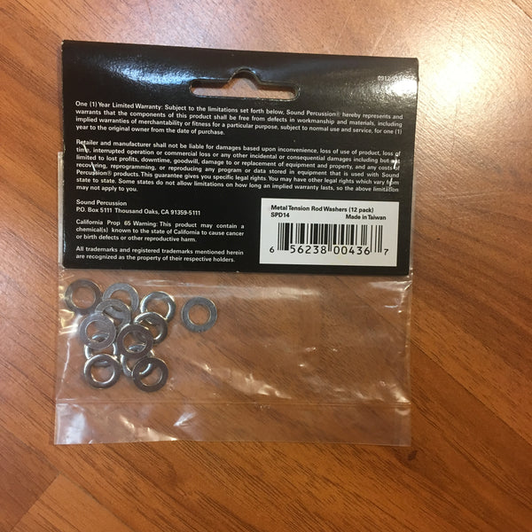 SP Metal Tension Rod Washers 12 Pack SPD14 - Evolution Music