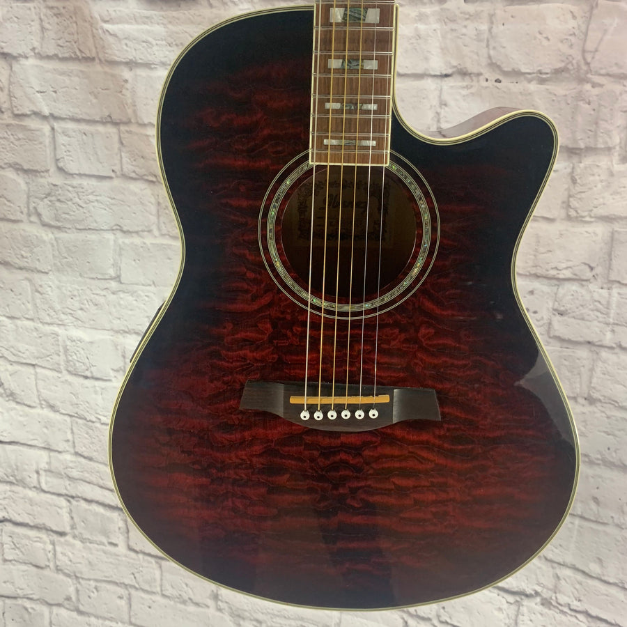 Ibanez AEF37 Acoustic Guitar with Bag As Is