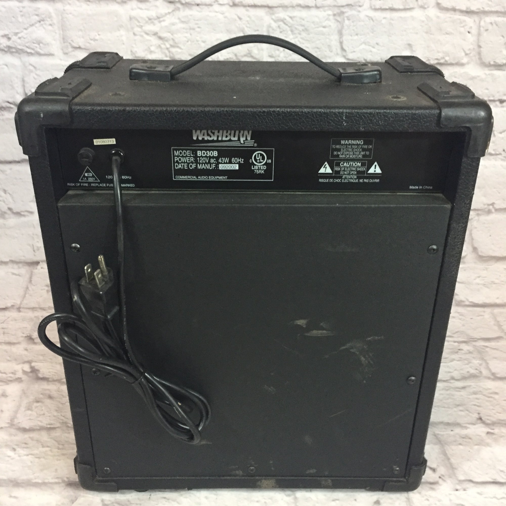 Washburn Bad Dog BD30B Bass Amp AS IS FOR PARTS