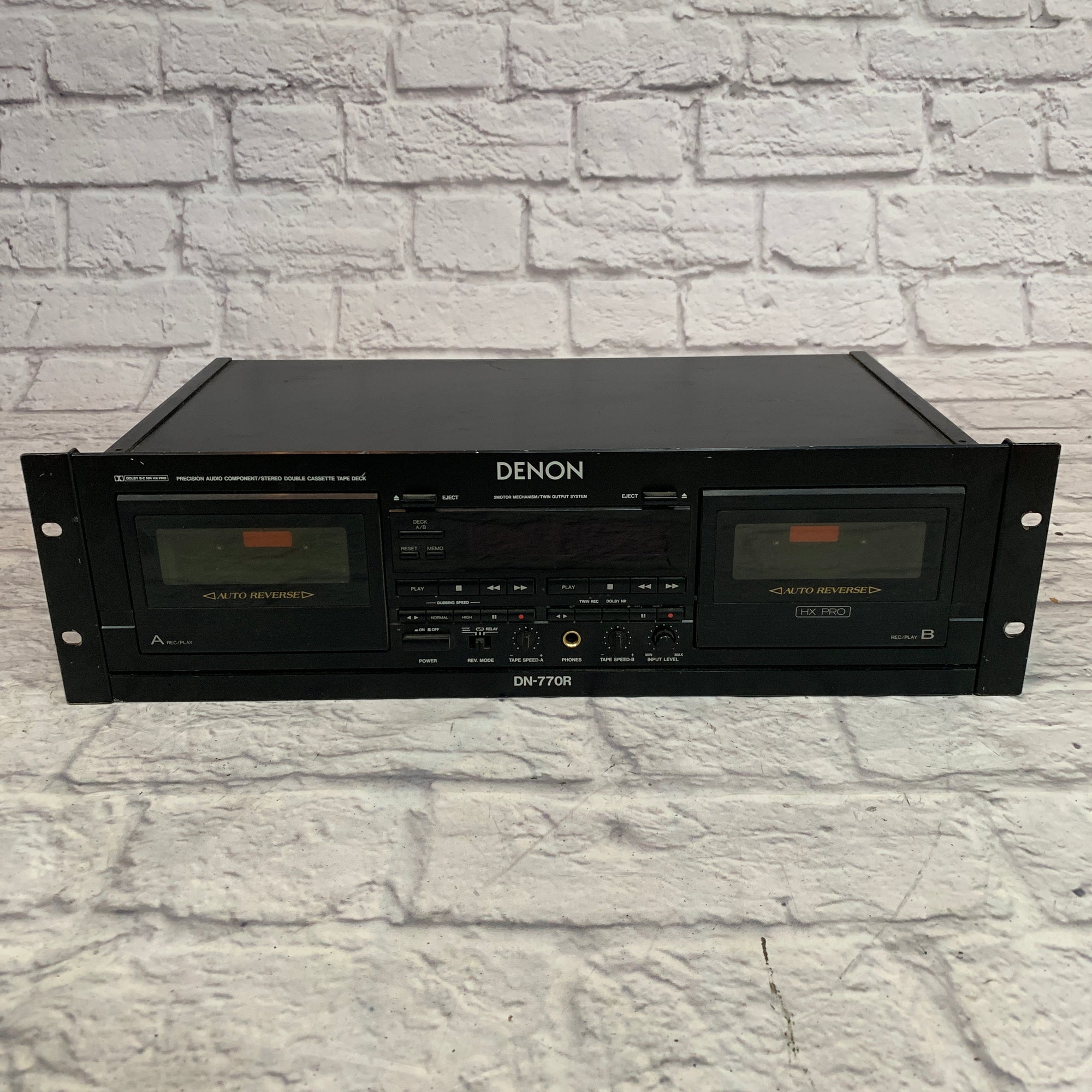 Denon DN-770R Dual Cassette Tape Deck