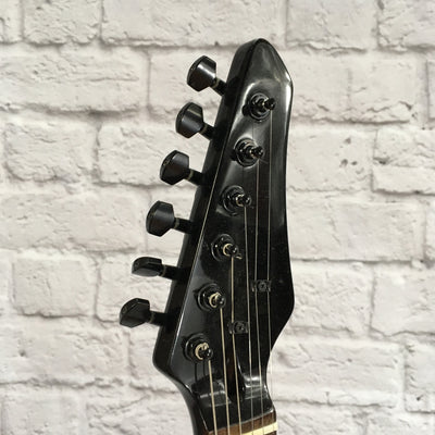 Unknown Black Strat Style Electric Guitar