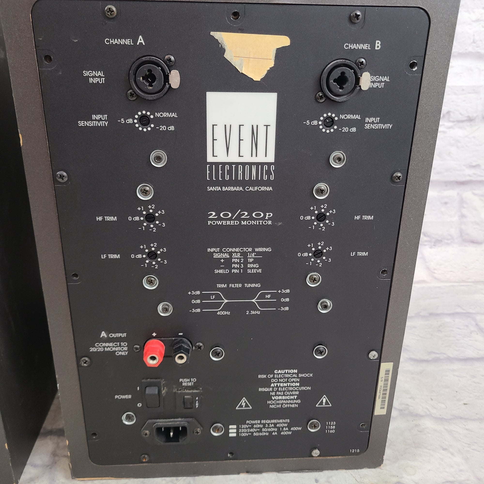 Event 20/20p Powered Studio Monitors (Pair) Studio Monitor