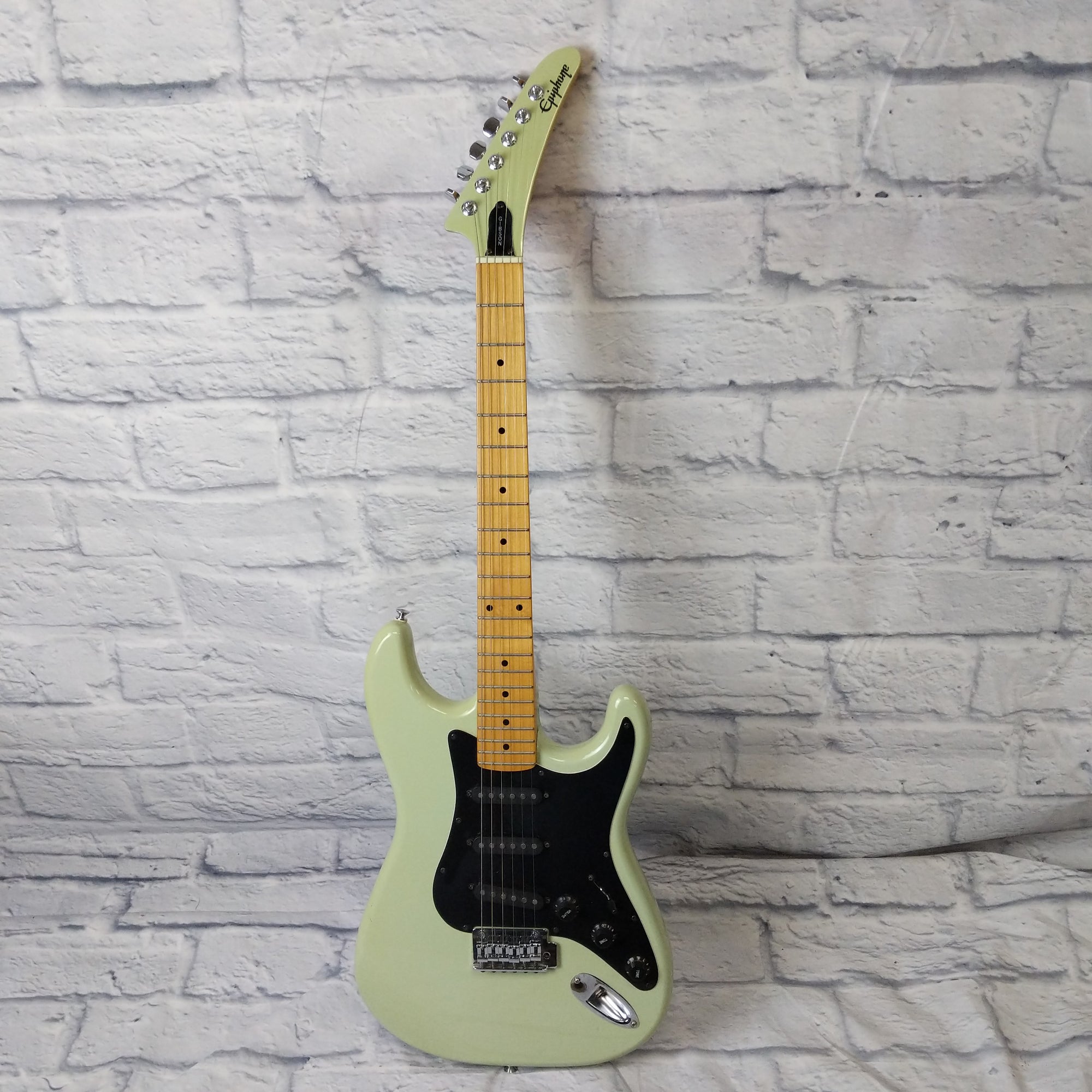 1989 Epiphone S-310 Surf Green Strat Electric Guitar