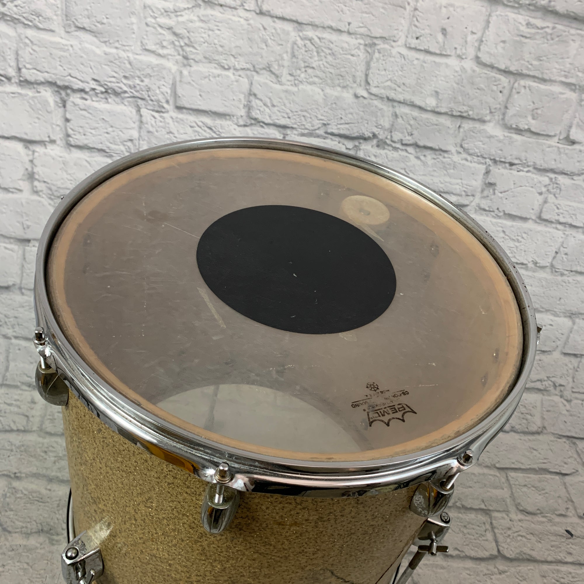 Unknown Brand MIJ Floor Tom 14" x 16" Gold Sparkle