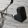 Vintage Ludwig Snare Drum Stand Black and White Label Double Braced Heavy Duty