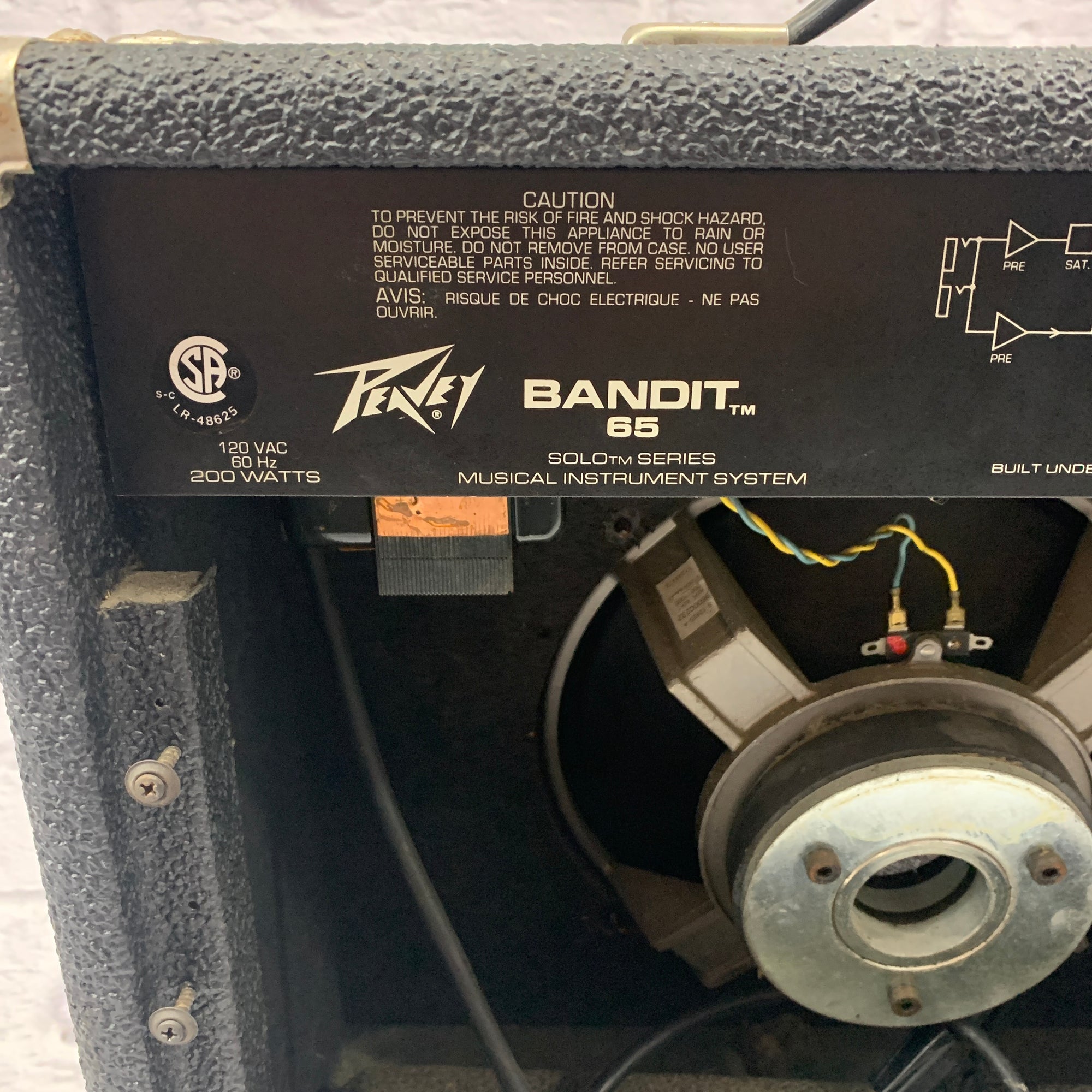 Peavey Bandit 65 Guitar Combo Amp - For Parts or Repair