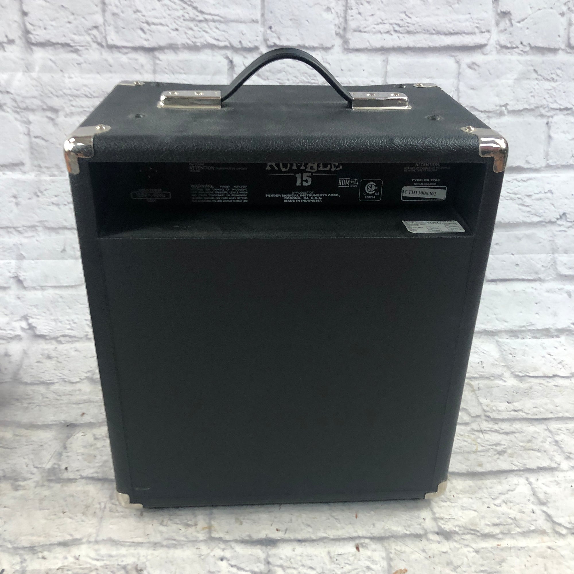 Fender Rumble 15 Bass Combo Amp - Evolution Music