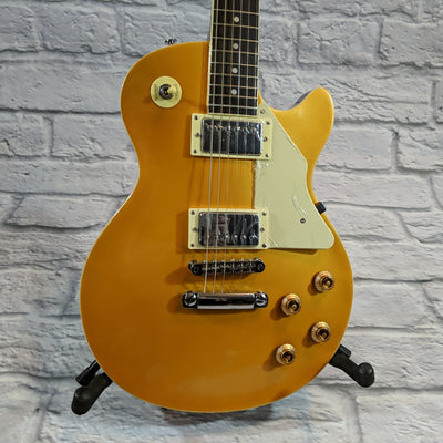 Austin Super 6 Single Cutaway LP Style Electric Guitar - Gold Top