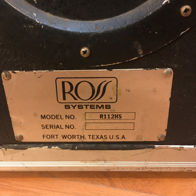 Vintage Ross R122HS Passive PA Single Speaker