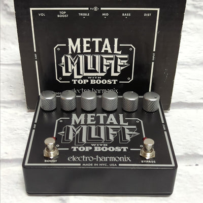 Electro-Harmonix Metal Muff with Top Boost Pedal