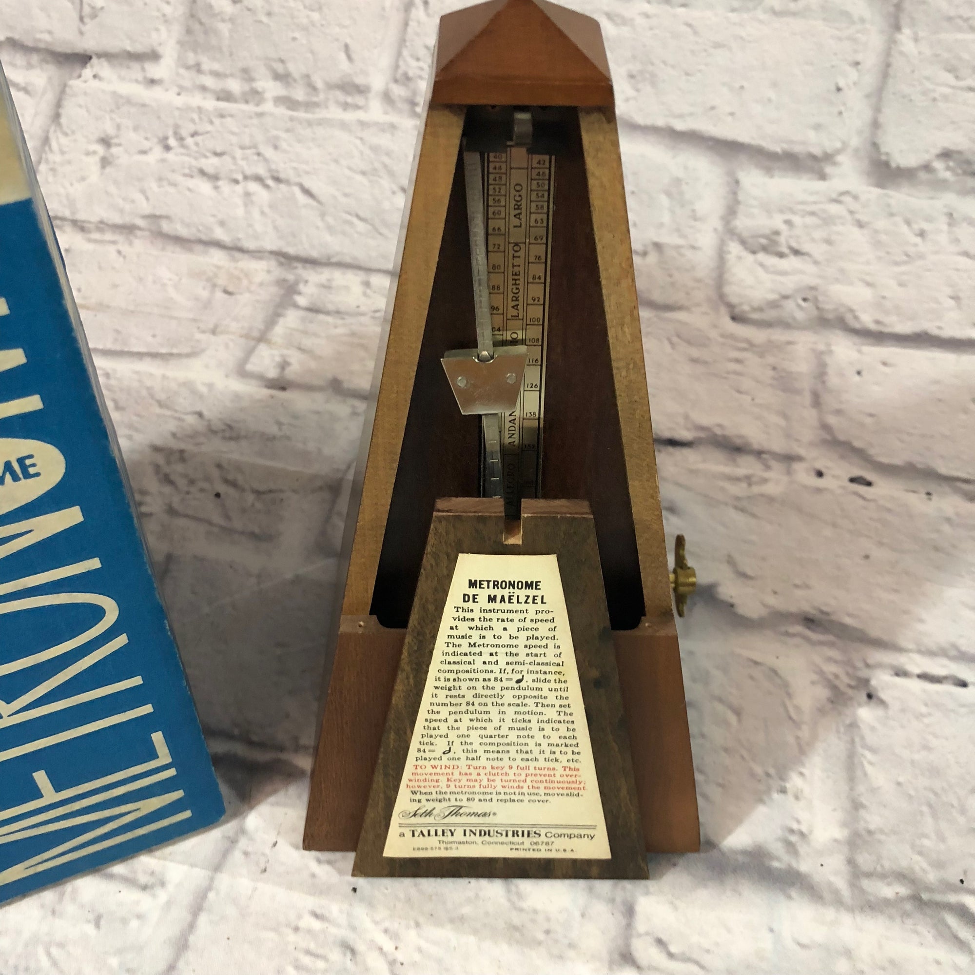 Seth Thomas E873-007 Vintage Metronome with Box