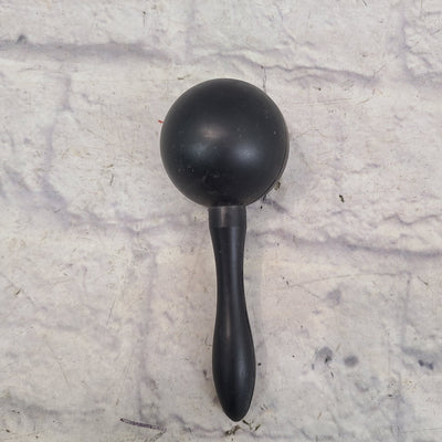 Single Black Plastic Maraca/ Shaker