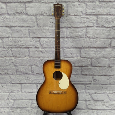 Vintage 1960s Kay Airline N-5 Acoustic Guitar Sunburst with Original Case