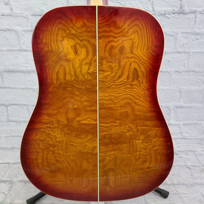 Dean AX DQA TSB Acoustic Guitar (Orange Burst)