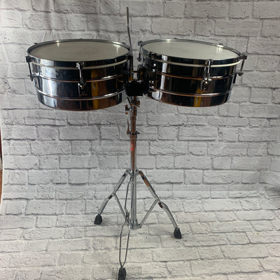 Unknown Timbale Set with Stand