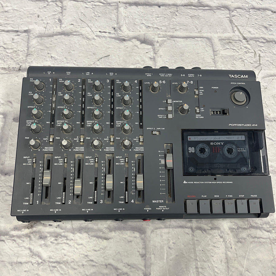 Tascam 414 Portastudio 4-Track Cassette Multitrack Recorder