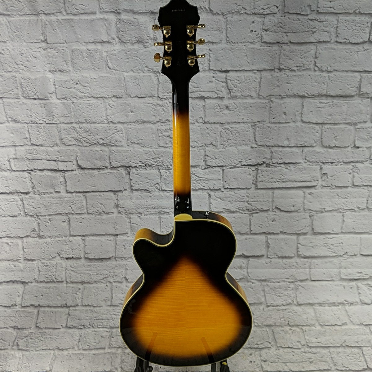 Epiphone Joe Pass Emperor II VS Vintage Sunburst with Upgraded Seymour Duncan Seth Lover Pickups and Hardshell Case