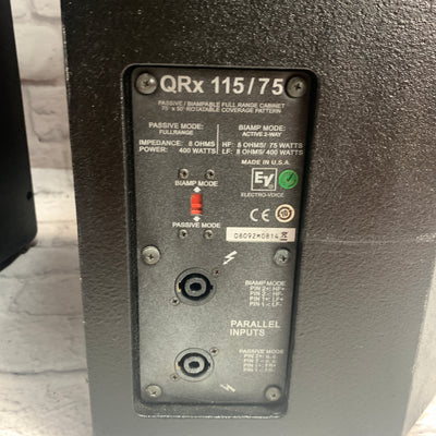 Electro-Voice QRX115/75 Passive Speaker Pair