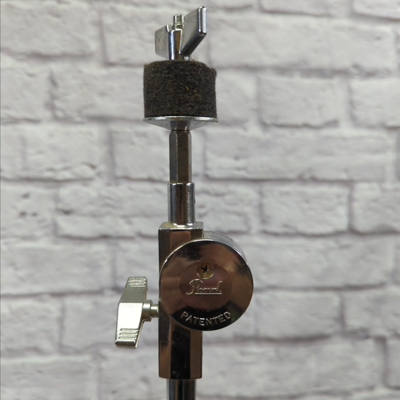 Pearl Heavy Duty Single Braced Straight Cymbal Stand with Tilter 1980s Red Label