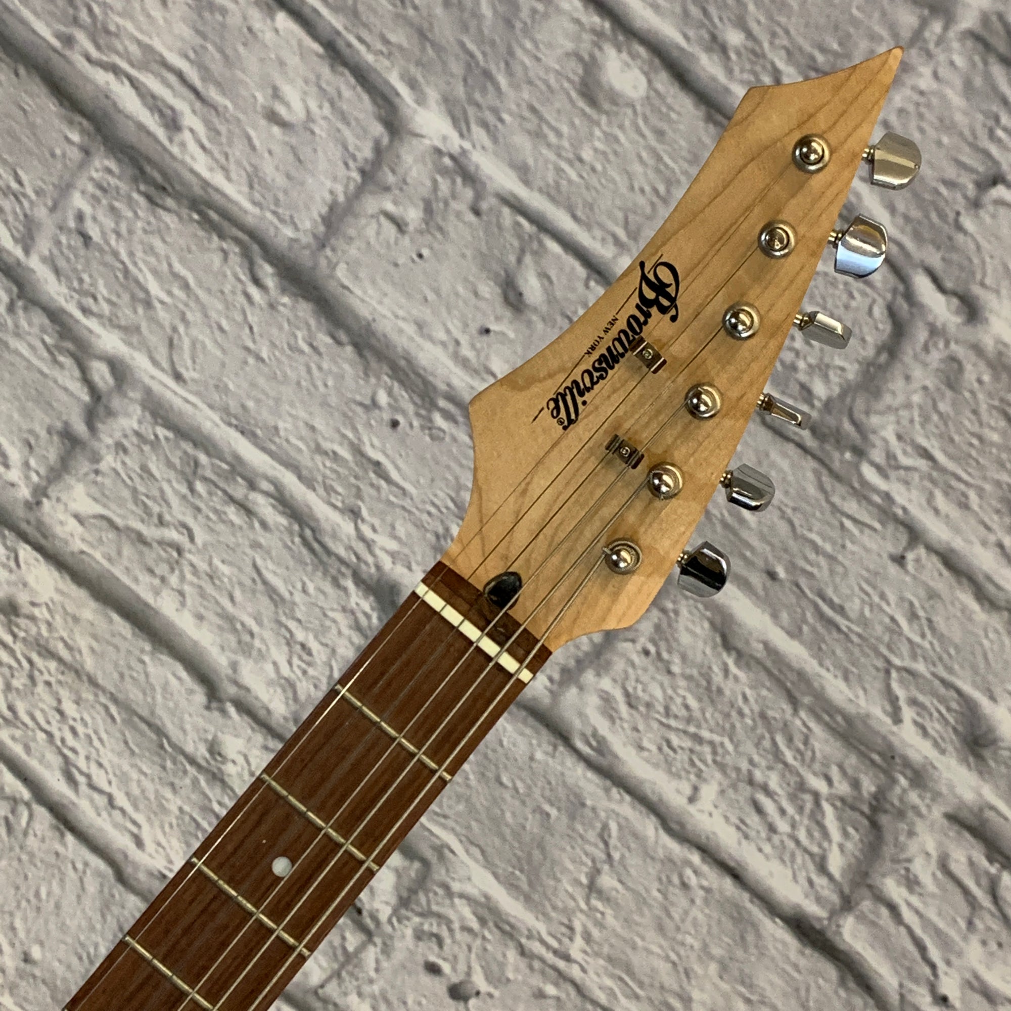 Brownsville Left Handed S Style Electric Guitar Black