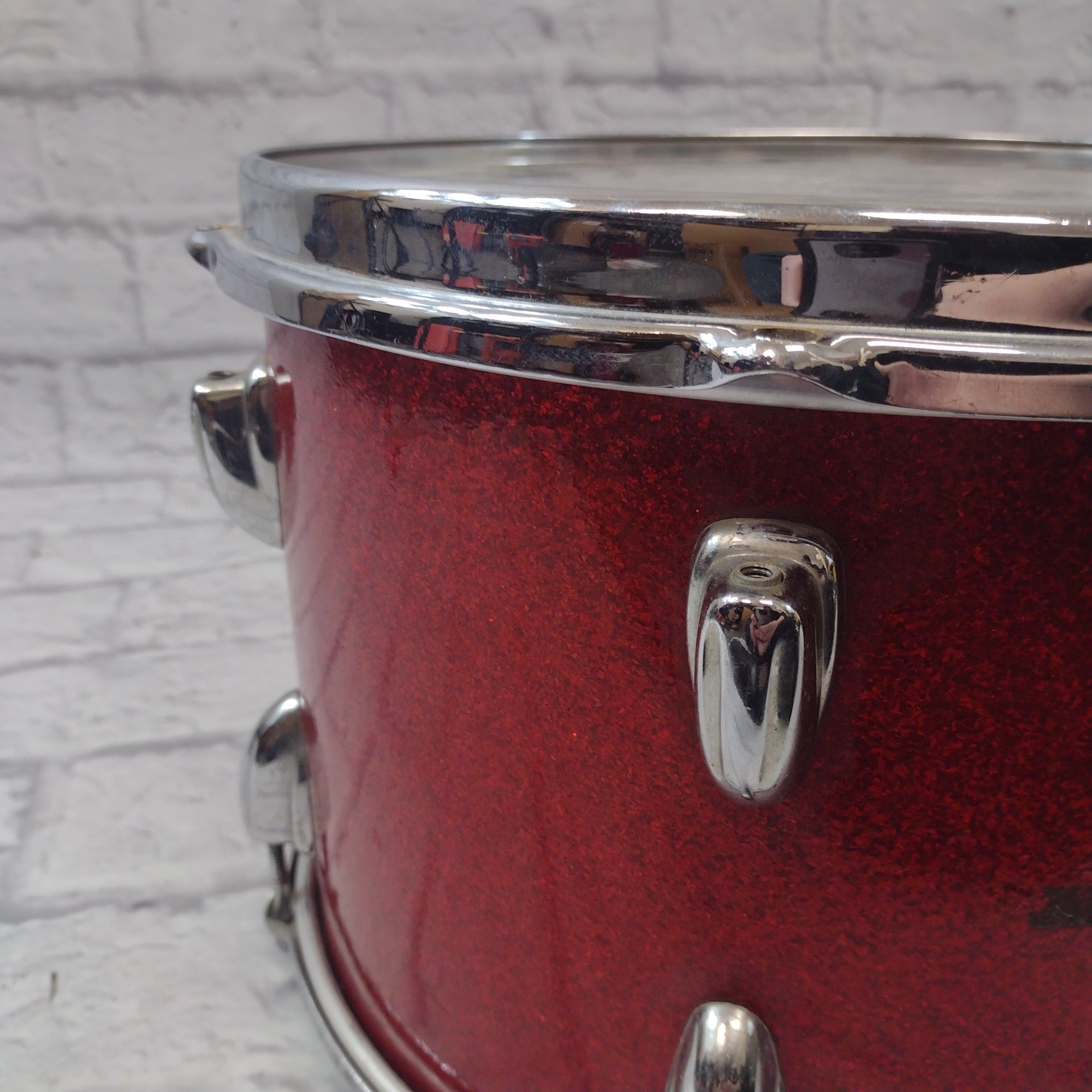 Slingerland Vintage 1960s 13x9 Red Sparkle Rack Tom