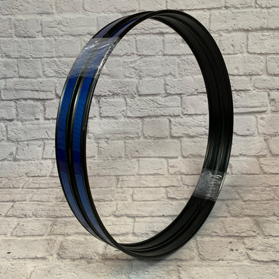 22" Bass Drum Hoop (Pair) Blue & Black