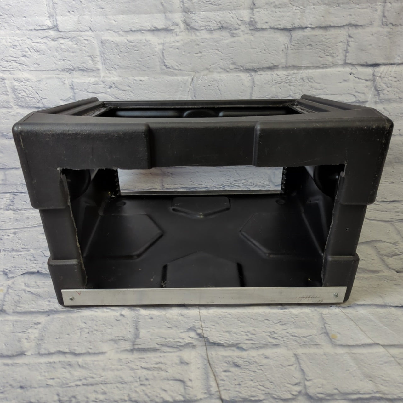 SKB DJ Shuttle 8X4 Slant Top Mixer Rack Case 8U x 4U Front w/Soft Cover