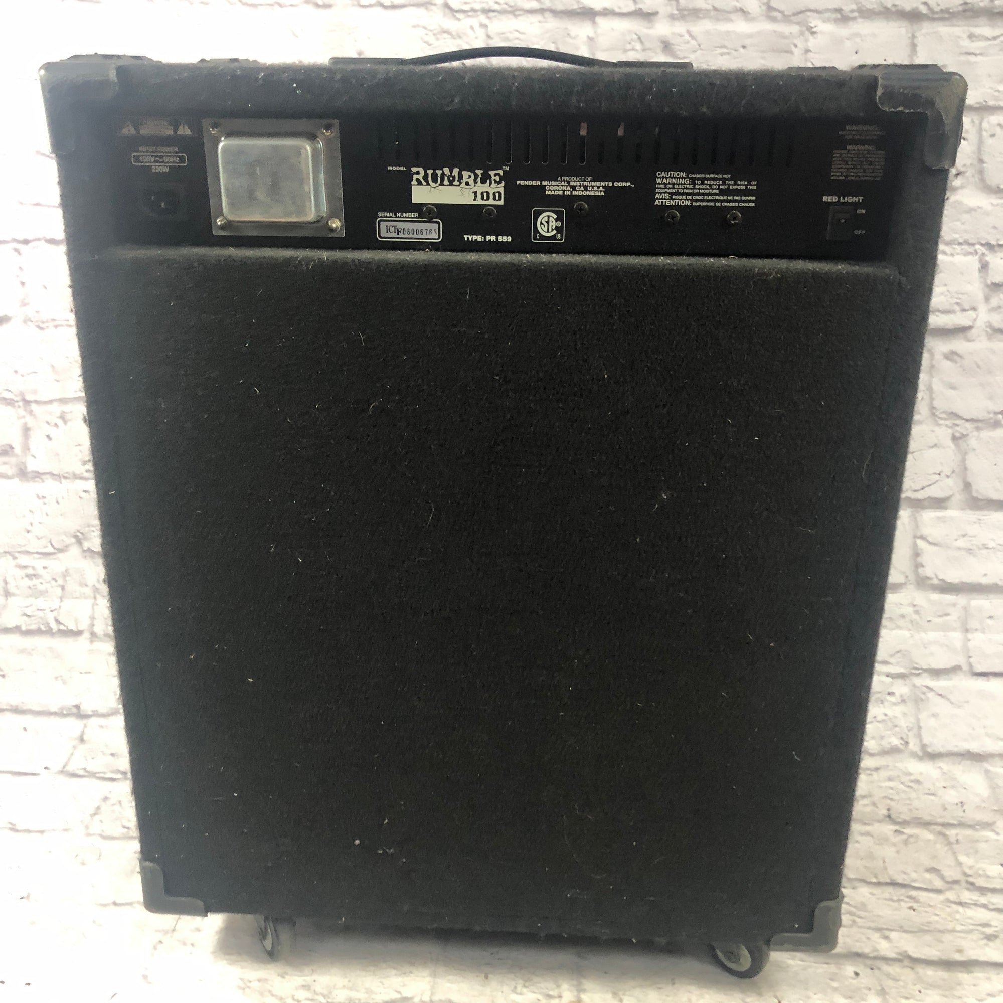 Fender Rumble 100 Bass Combo Amp