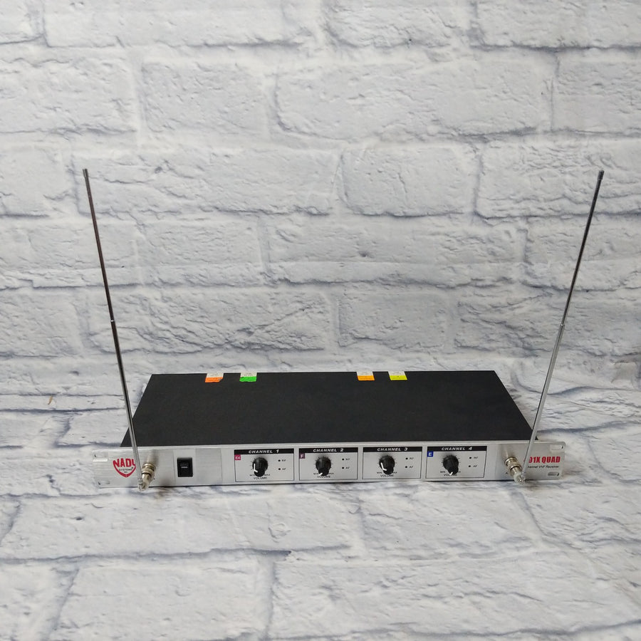 Nady 401X QUAD Wireless Mic System 4 Channel VHF Receiver