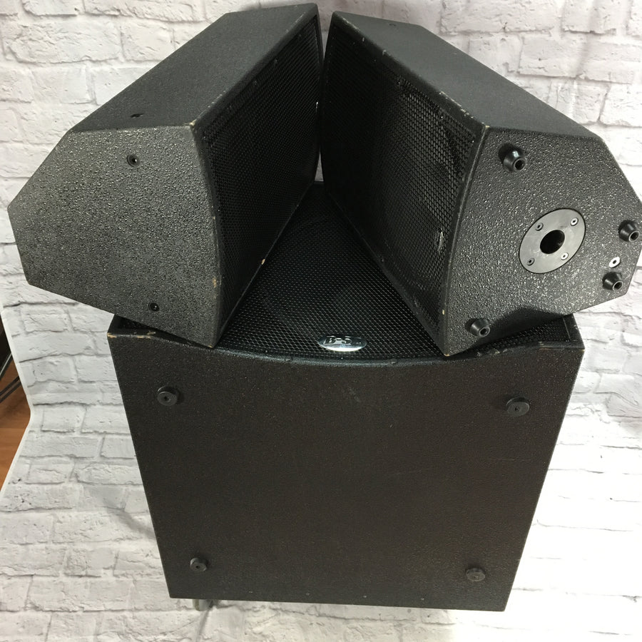B52 MATRIX-2000 3-Piece Powered Speaker System