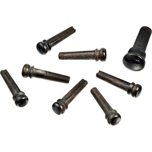D'addario pwps1 Ebony Acoustic Bridge Pegs Set of 6