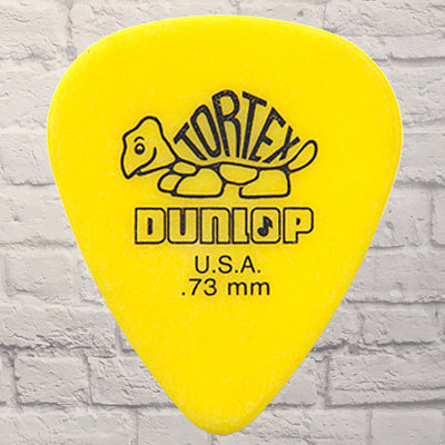 Dunlop 418P73 Tortex Standard .73mm Yellow 12 Picks