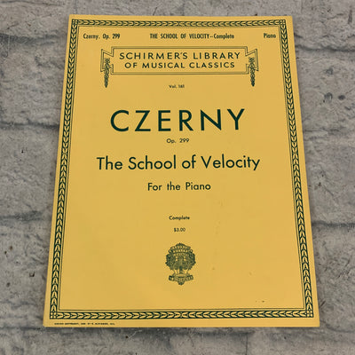 Czerny The School of Velocity for the Piano