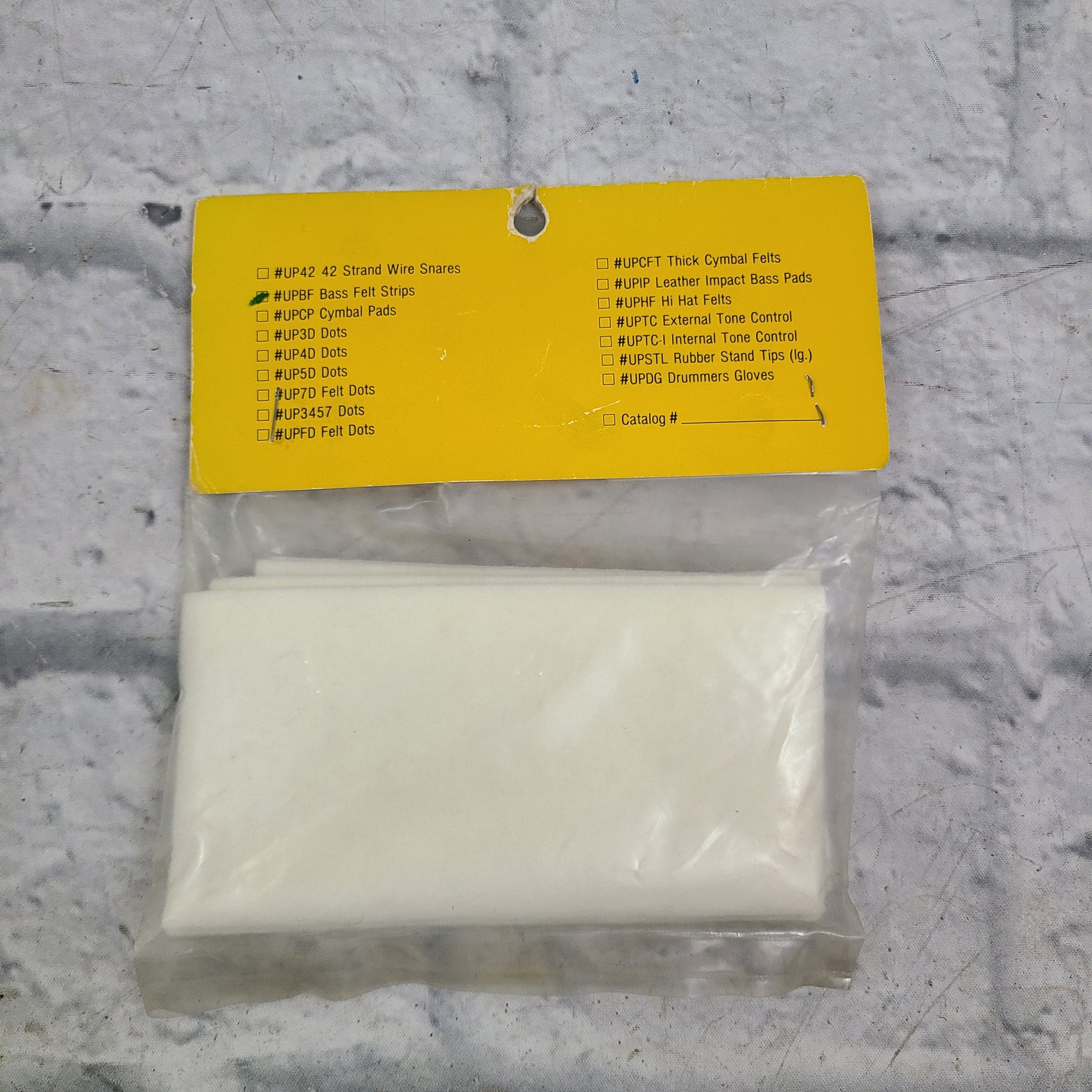 Cannon Percussion UPBF Bass Felt Strips Muffler
