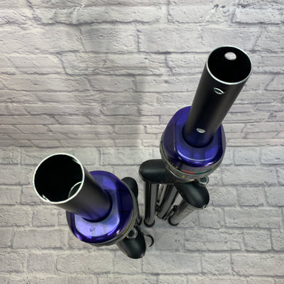 Ultimate Support Telelock TS-90B Speaker Pole Stands Pair w Case