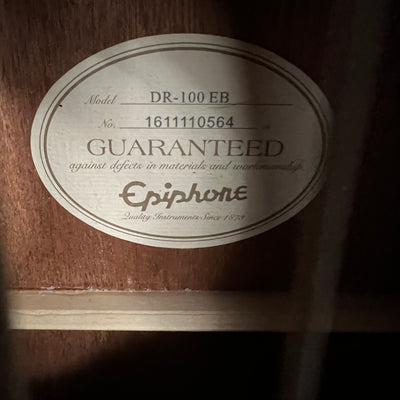 Epiphone DR100-EB Acoustic Guitar with Hard Case