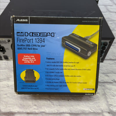 Alesis HD24XR Rackmount 24-Track 96kHz Hard Disk Audio Recorder with Fireport 1394