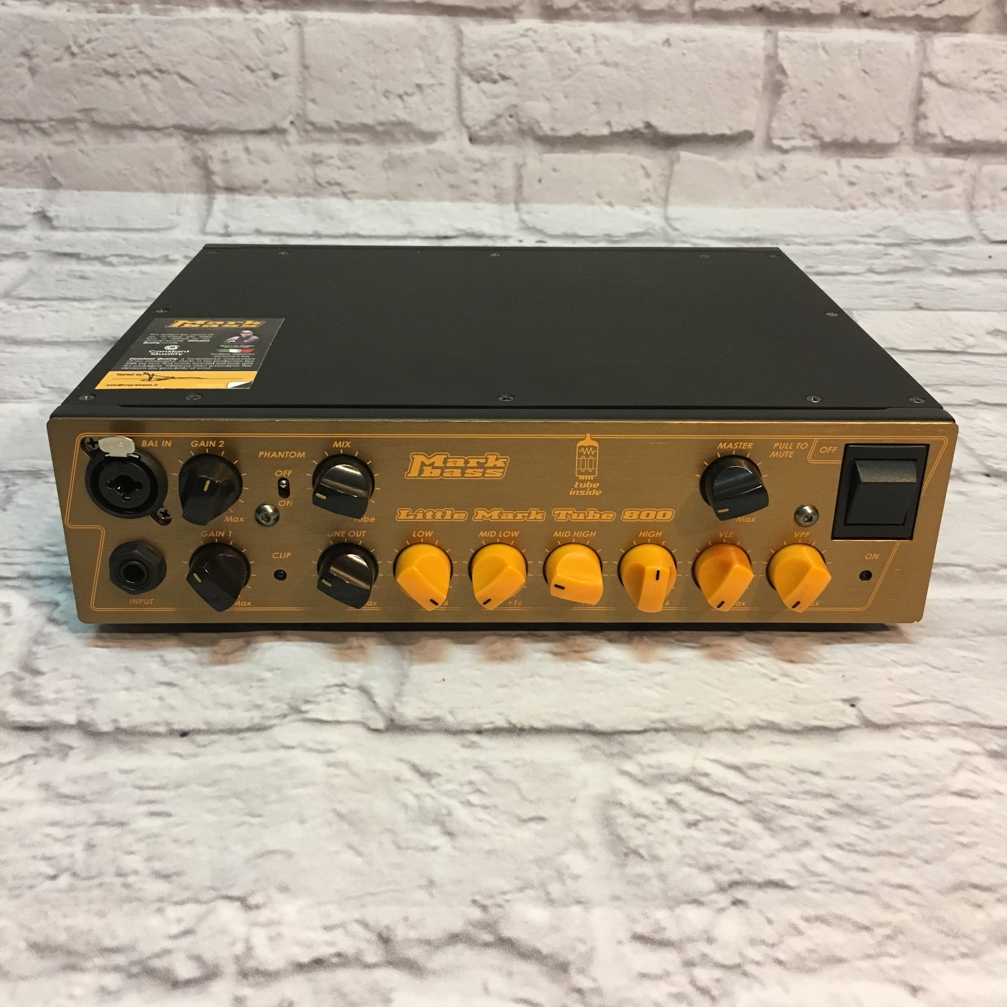 MarkBass Little Mark Tube 800 Bass Amplifier Head
